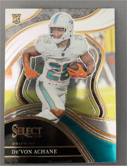 2023 Panini Select #274 De'Von Achane Rookie Miami Dolphins — front