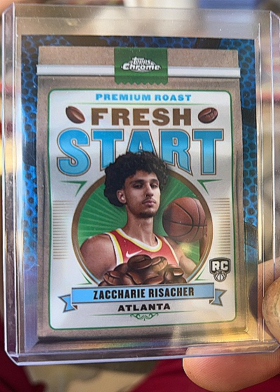 2024-25 Topps Chrome #FS-1 Zaccharie Risacher Fresh Start — front