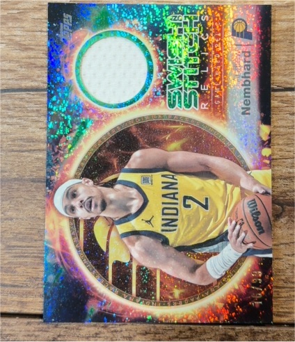 2025-26 Topps Basketball #SST-AN Andrew Nembhard Swish and Stitch Relic — front
