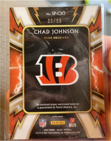2020 Panini Select Football SP-CJO Chad Johnson — front