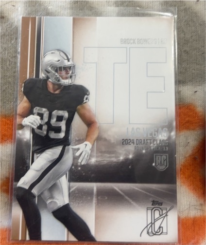 2024 Topps Signature Class #129 Brock Bowers — front
