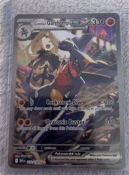 2025 Pokémon Scarlet & Violet SV10: Destined Rivals #232 Cynthia's Garchomp ex — front