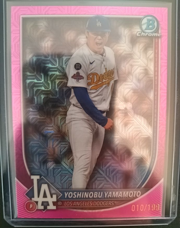 2025 Bowman Chrome #76 Yoshinobu Yamamoto — front
