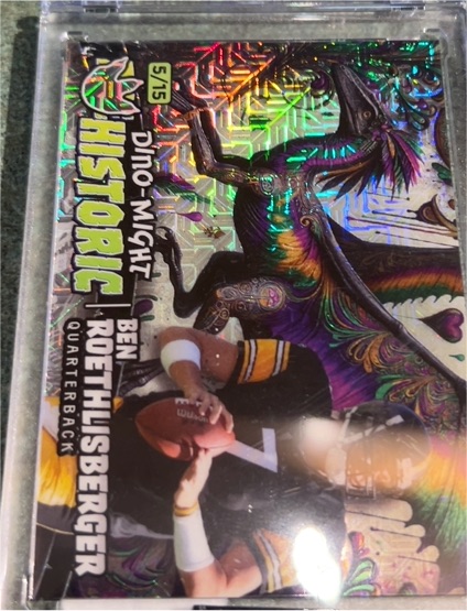 2024 Wild Card Prehistoric Dino-Might #5/15 Ben Roethlisberger — front