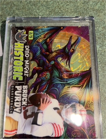 2024 Wild Card Prehistoric Dino-Might #2 Brock Purdy — front