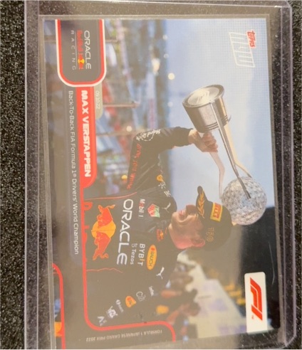 2022 Topps Now Formula 1 #63 Max Verstappen — front