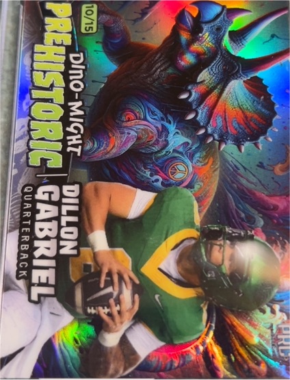 2024 Wild Card Dino-Might Prehistoric #10/15 Dillon Gabriel — front