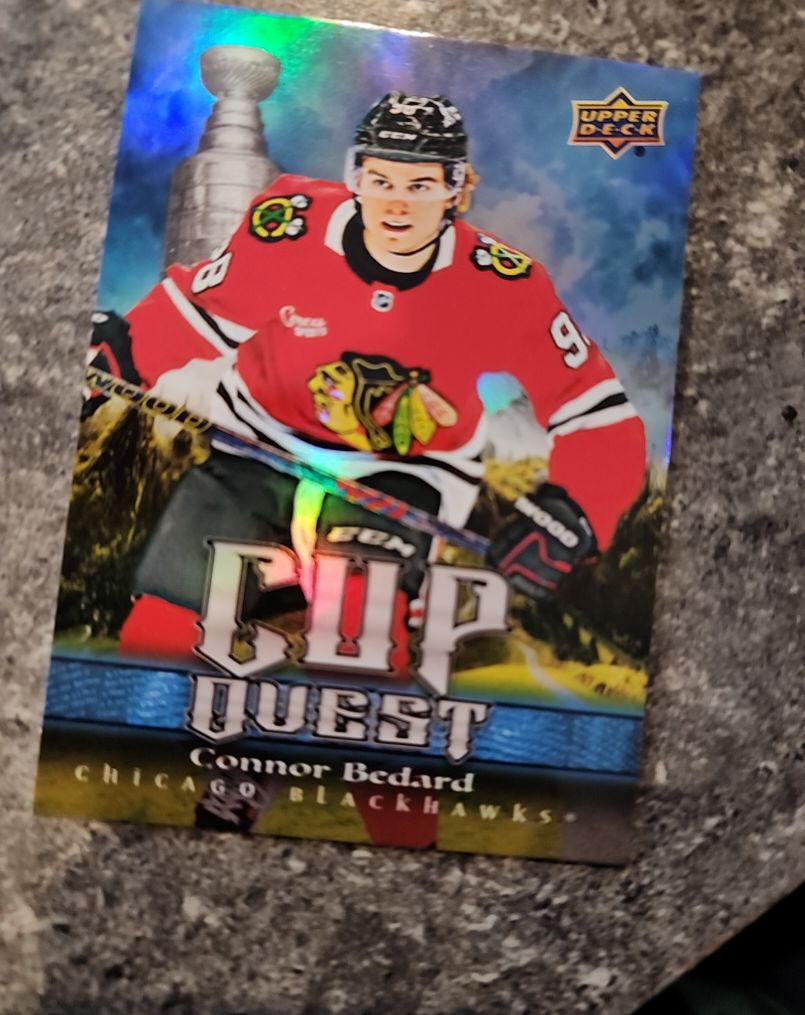 2025-26 Upper Deck Series 1 Cup Quest #CQ-12 Connor Bedard — front