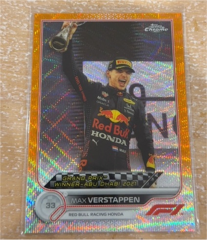 2022 Topps Chrome Formula 1 #172 Max Verstappen Grand Prix Winner Abu Dhabi — front