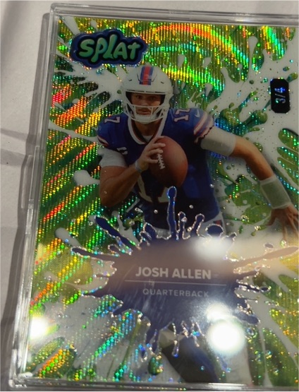 2025 Wild Card Splat #SBSPLAT-JA Josh Allen — front