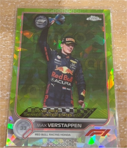2021 Topps Chrome Formula 1 #33 Max Verstappen Grand Prix Winner United States — front
