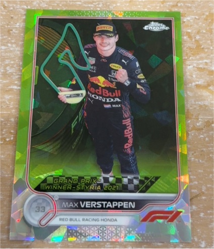 2021 Topps Chrome Formula 1 #33 Max Verstappen Grand Prix Winner Styria — front