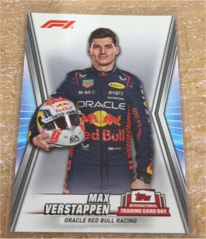 2023 Topps International Trading Card Day #NTCD-F1 Max Verstappen — front