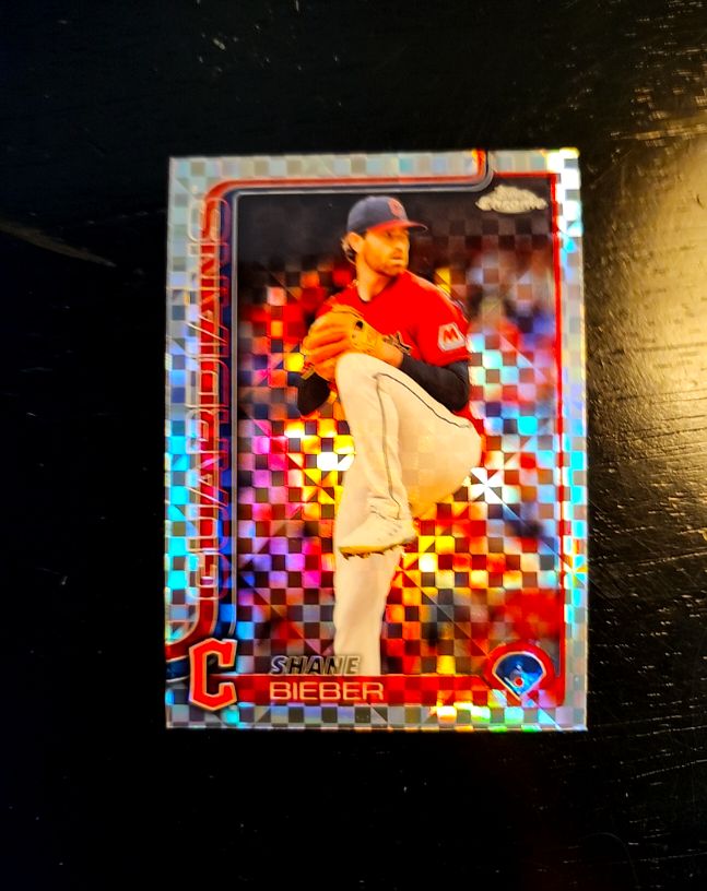 2025 Topps Chrome #13 Shane Bieber — front
