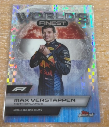 2024 Topps Finest World's Finest #WF-1 Max Verstappen — front