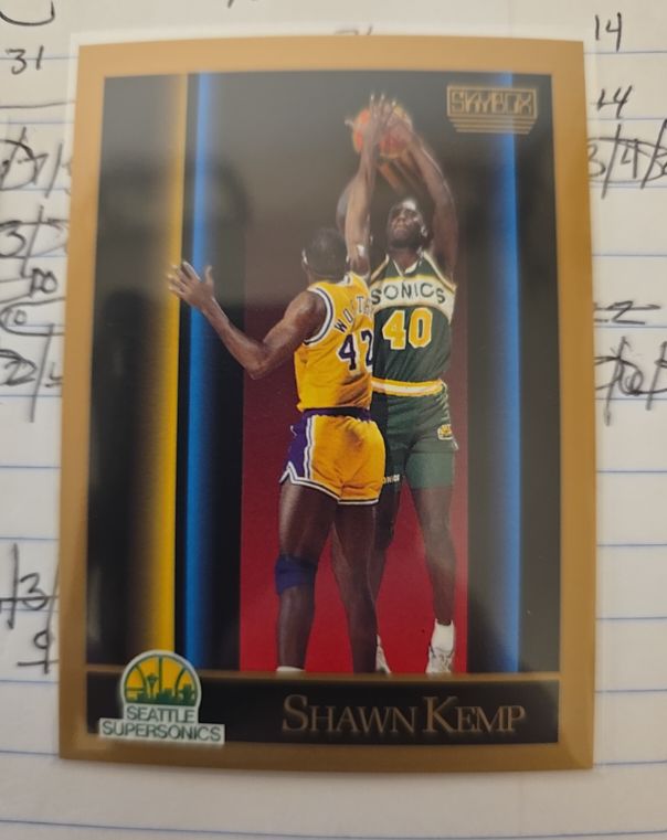 1990-91 Skybox #268 Shawn Kemp Rookie — front