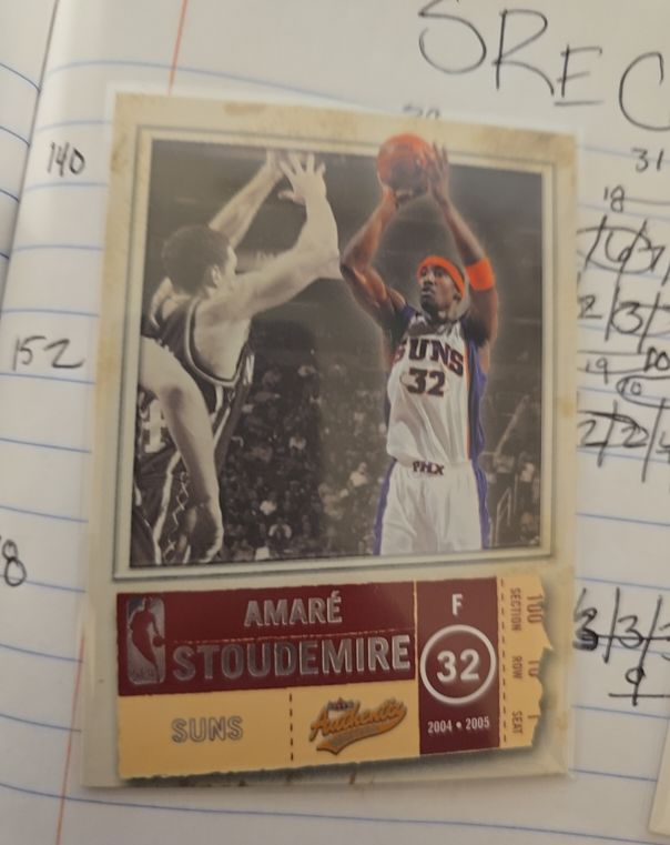 2004-05 Fleer Authentix #16 Amaré Stoudemire — front