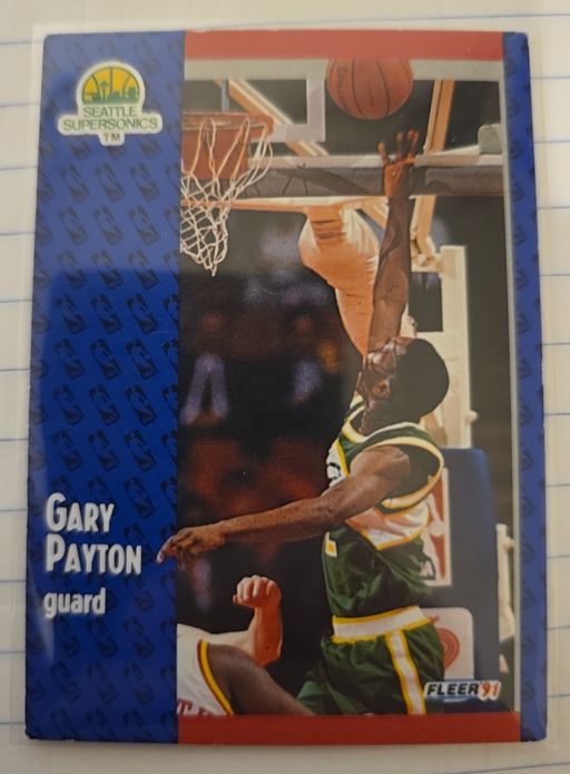 1991-92 Fleer #194 Gary Payton — front