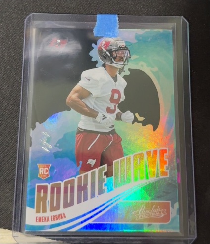2025 Panini Absolute Rookie Wave #RW-EEA Emeka Egbuka — front