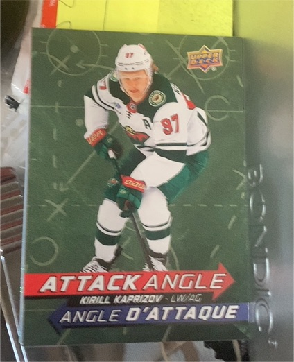 2025-26 Upper Deck Tim Hortons #AA-2 Kirill Kaprizov Attack Angle — front