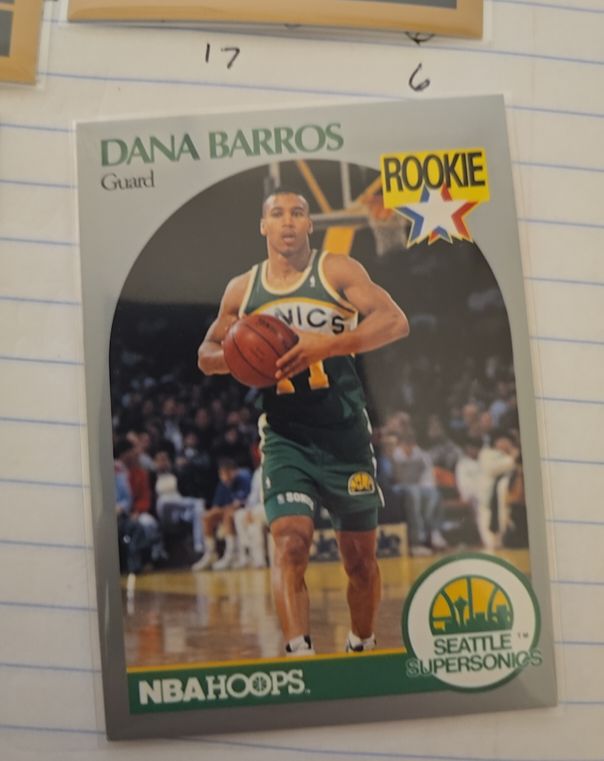 1990 NBA Hoops #274 Dana Barros — front
