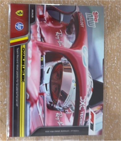 2025 Topps Now Formula 1 #27 Charles Leclerc — front