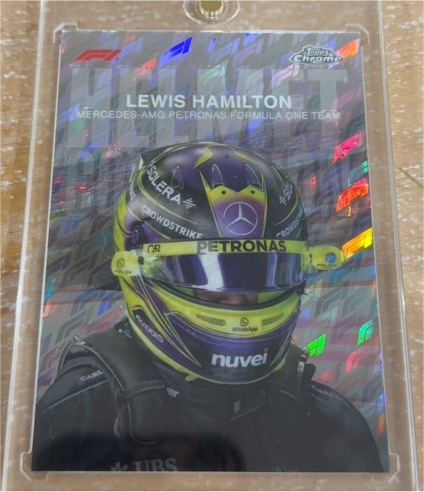 2024 Topps Chrome Formula 1 Helmet Collection #HC-6 Lewis Hamilton — front