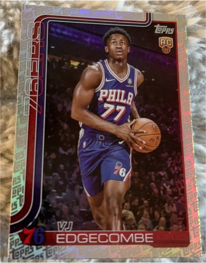 2025-26 Topps #203 VJ Edgecombe — front