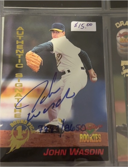 1994 Signature Rookies #48 John Wasdin — front