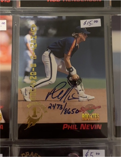 1994 Signature Rookies #37 Phil Nevin — front