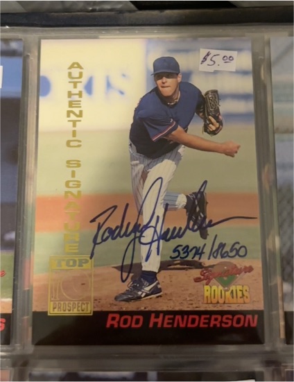 1994 Signature Rookies #6 Rod Henderson — front