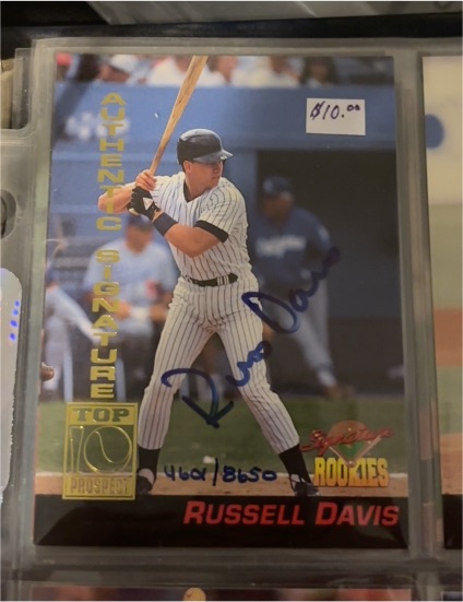 1994 Signature Rookies #1 Russell Davis — front