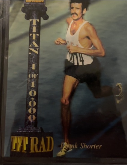 1994 Signature Rookies Tetrad Titans #127 Frank Shorter Marathon Runner — front