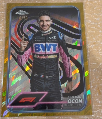 2024 Topps Chrome Formula 1 F1 #9 Esteban Ocon — front