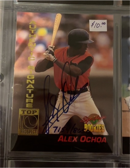 1994 Signature Rookies #19 Alex Ochoa — front