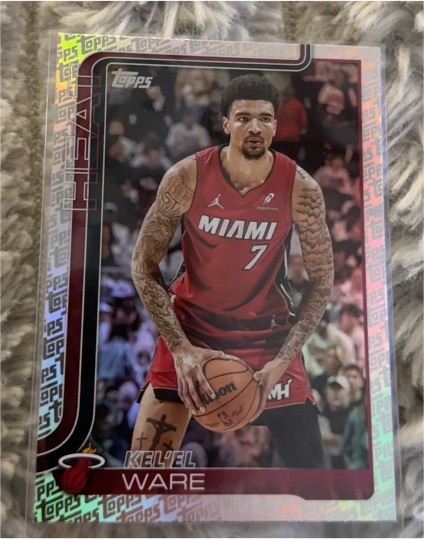 2025-26 Topps #74 Kel'el Ware — front