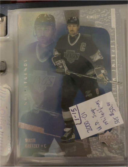 2000-01 Upper Deck NHL Legends Supreme Milestones Insert #SM4 Wayne Gretzky — front