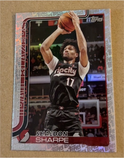 2025-26 Topps #127 Shaedon Sharpe — front