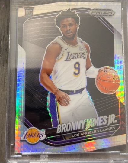 2024-25 Panini Prizm Black #94 Bronny James Jr — front