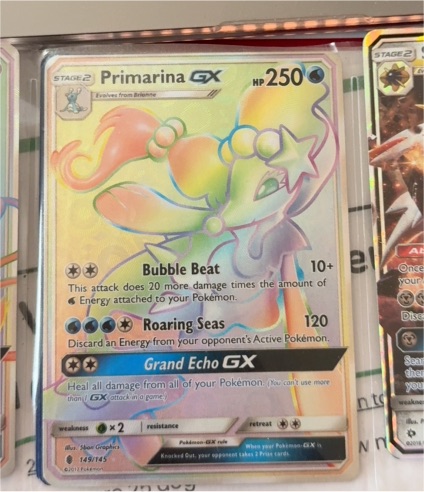 2017 Pokemon Sun & Moon #149 Primarina GX — front