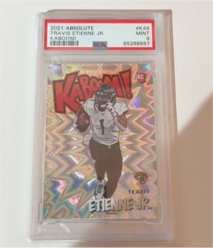 2021 Panini Absolute #K49 Travis Etienne Jr. Kaboom! — front
