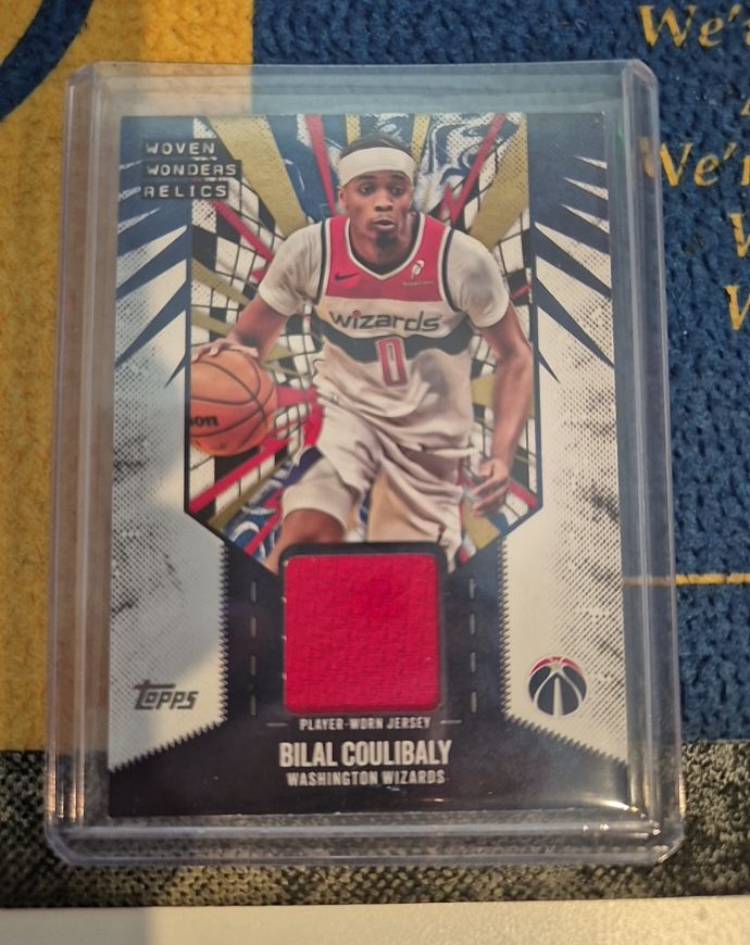 2025-26 Topps Woven Wonders Relics #WW-BC Bilal Coulibaly — front