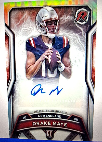 2024 Topps Resurgence Rookie Signatures #RRS-DM Drake Maye — front