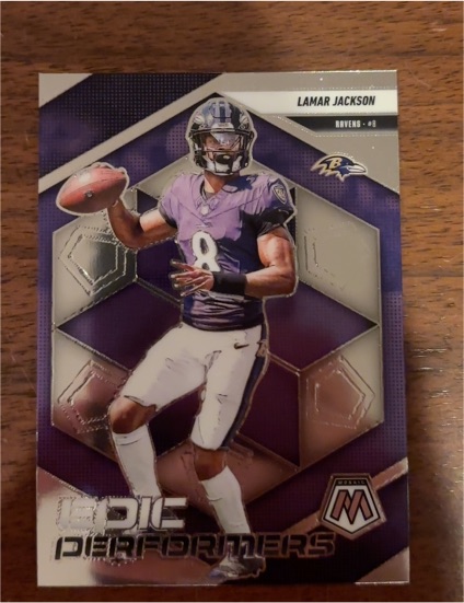 2025 Panini Mosaic #3 Lamar Jackson Epic Performers — front