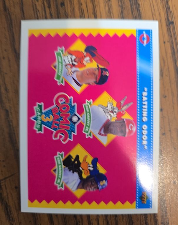 1992 Upper Deck Comic Ball 3 #1 Batting Odor — front