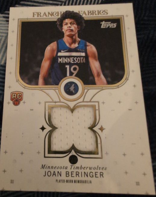 2025-26 Topps Franchise Fabrics #FF-JB Joan Beringer — front