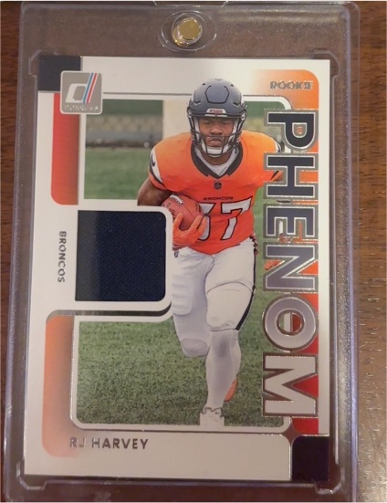 2025 Panini Donruss Rookie Phenom Jerseys #RPJ-RHY RJ Harvey — front