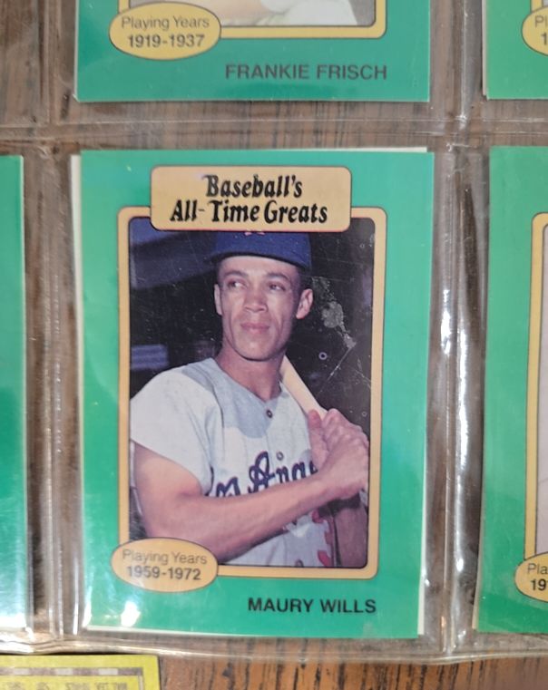 1987 Hygrade Baseball's All-Time Greats #NNO Maury Wills — front