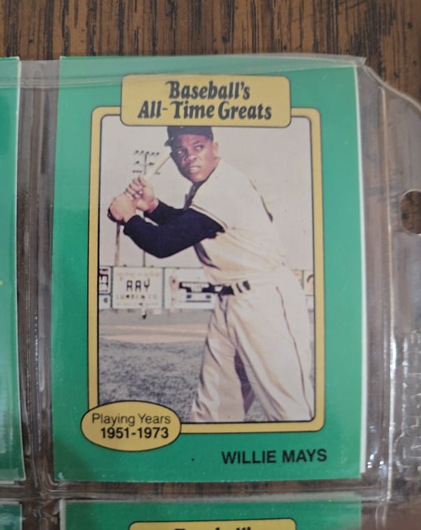 1987 Hygrade Baseball's All-Time Greats #NNO Willie Mays — front