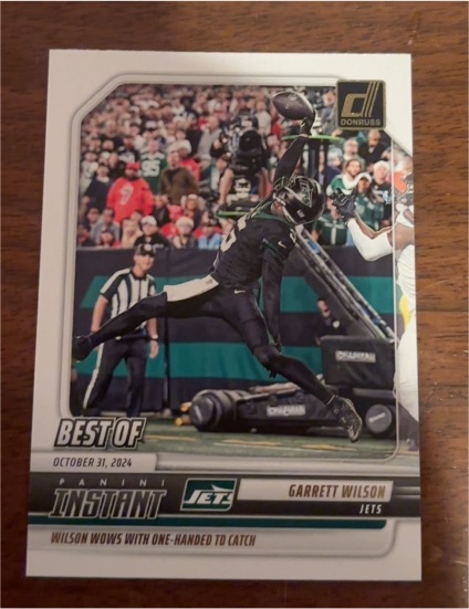 2025 Panini Donruss #INS-GWN Garrett Wilson Best of Instant — front